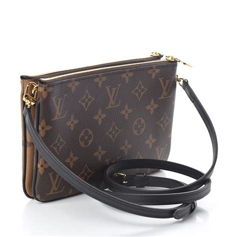 louis vuitton double zip pochette reverse|louis vuitton double crossbody bag.